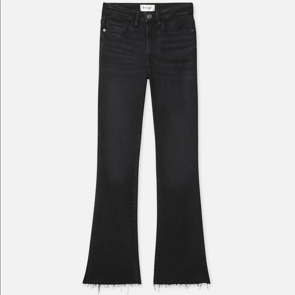 Frame Le Crop Mini Boot Jean in Blackthorn